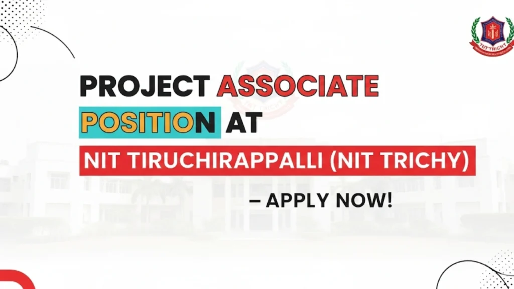 Project Associate Position at NIT